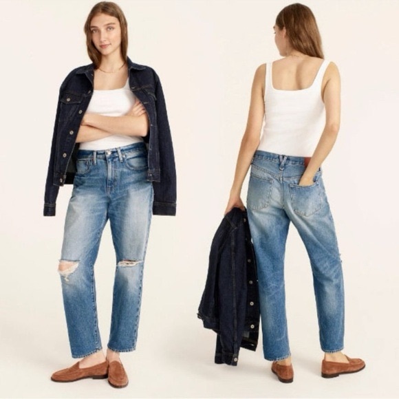 J. Crew Denim - J. Crew Distressed Slouchy Boyfriend Jeans Size 27